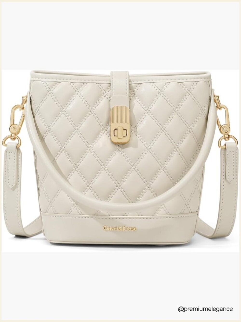 Bucket Bag Crossbody Leather Shoulder Purse Women's Handbag